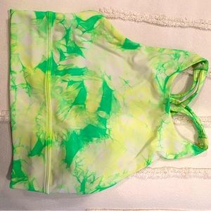 Lili lemon high neck Tie dye bra